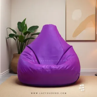 XXL Slim Fit Multiple Shaped Lazy Bean Bag - Purple - Standard Edition
