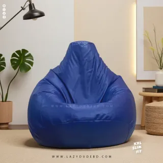 XXL Slim Fit Multiple Shaped Lazy Bean Bag - Deep Blue - Standard Edition
