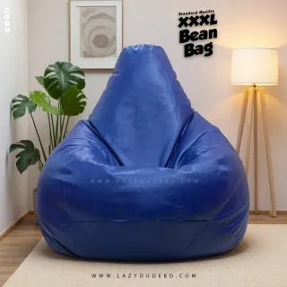 XXXL Water Drop Shaped Lazy Bean Bag - Deep Blue - Standard Edition