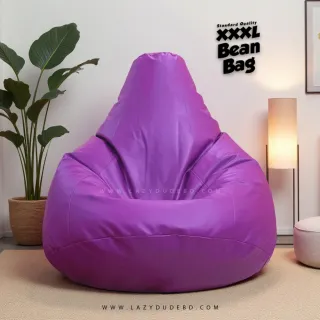 XXXL Water Drop Shaped Lazy Bean Bag - Purple - Standard Edition