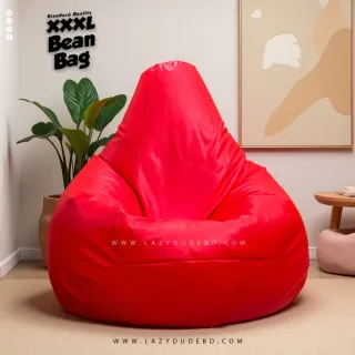 XXXL Water Drop Shaped Lazy Bean Bag - Red - Standard Edition
