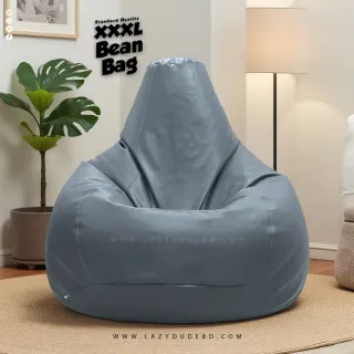 XXXL Water Drop Shaped Lazy Bean Bag - Ash - Standard Edition