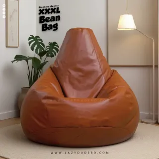 XXXL Water Drop Shaped Lazy Bean Bag - Deep Brown - Standard Edition