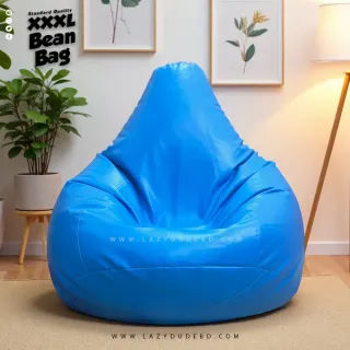 XXXL Water Drop Shaped Lazy Bean Bag - Sky Blue - Standard Edition