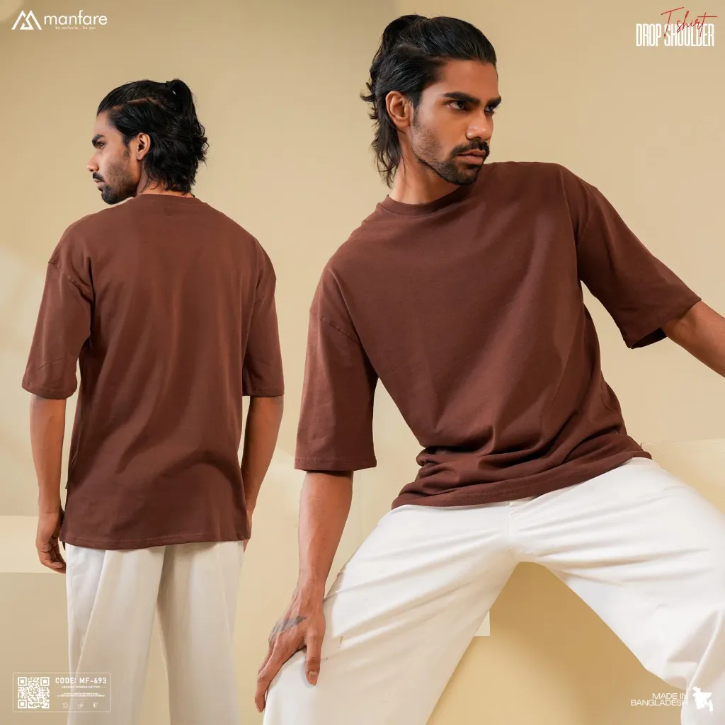 200+ GSM Premium Drop Shoulder T-Shirt | MF-694