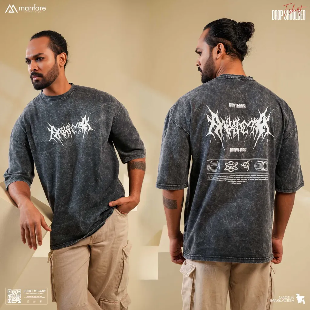 200+ GSM Premium Drop Shoulder T-Shirt | MF-689