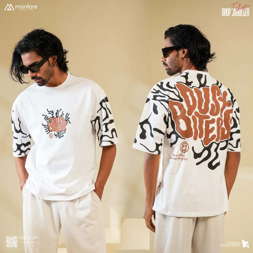 200+ GSM Premium Drop Shoulder T-Shirt | MF-668