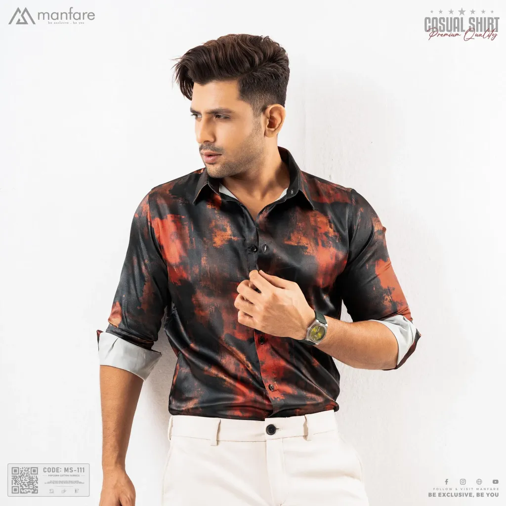 Premium Casual Printed Shirt For Men I MS-111