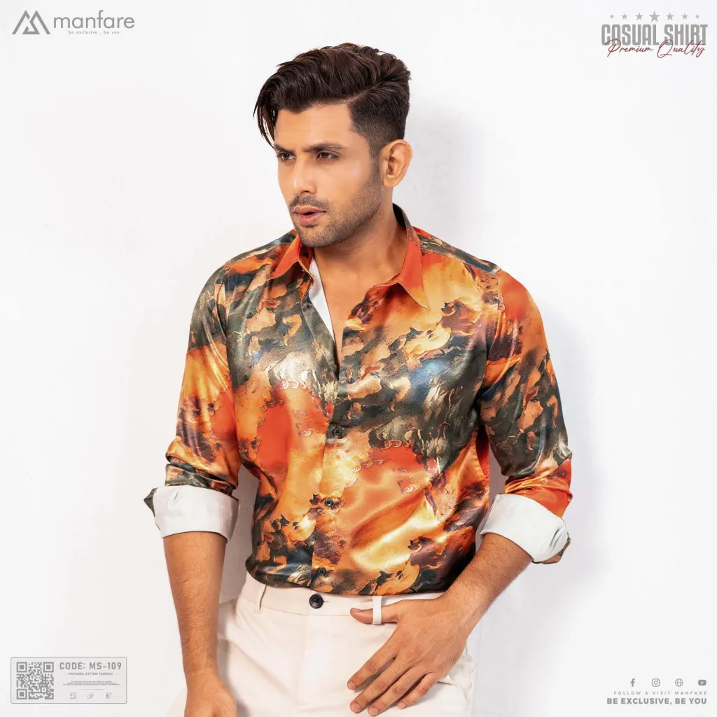Premium Casual Printed Shirt For Men I MS-109