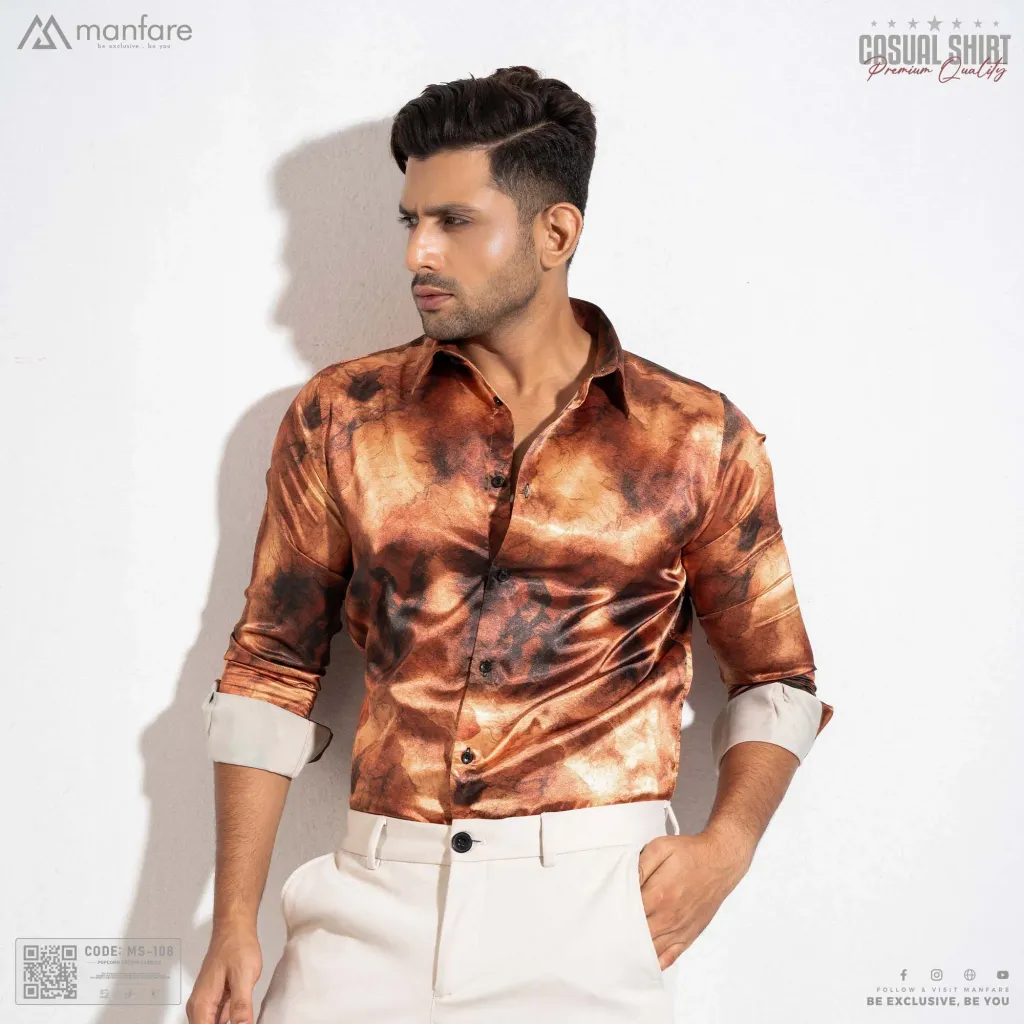 Premium Casual Printed Shirt For Men I MS-108