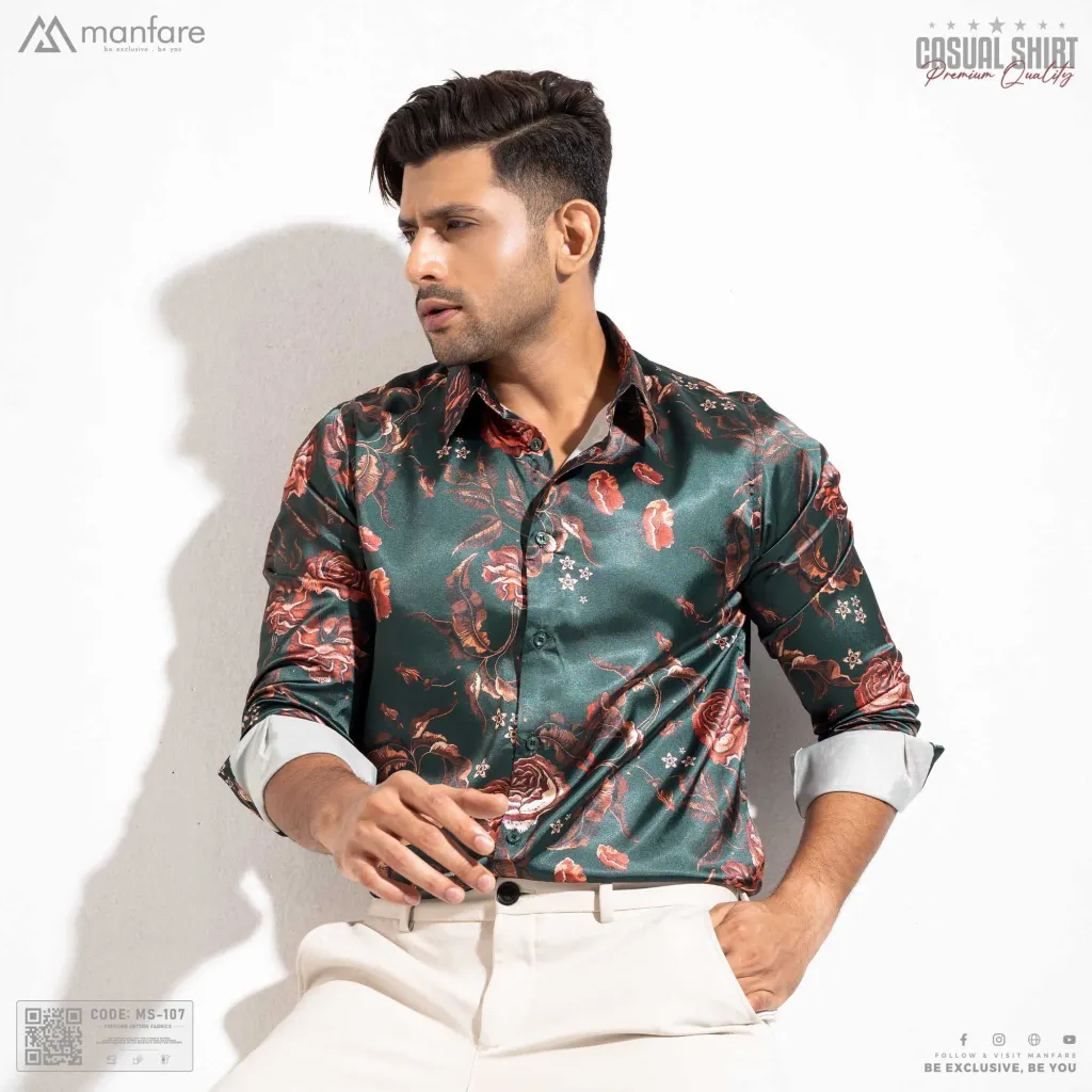 Premium Casual Printed Shirt For Men I MS-107