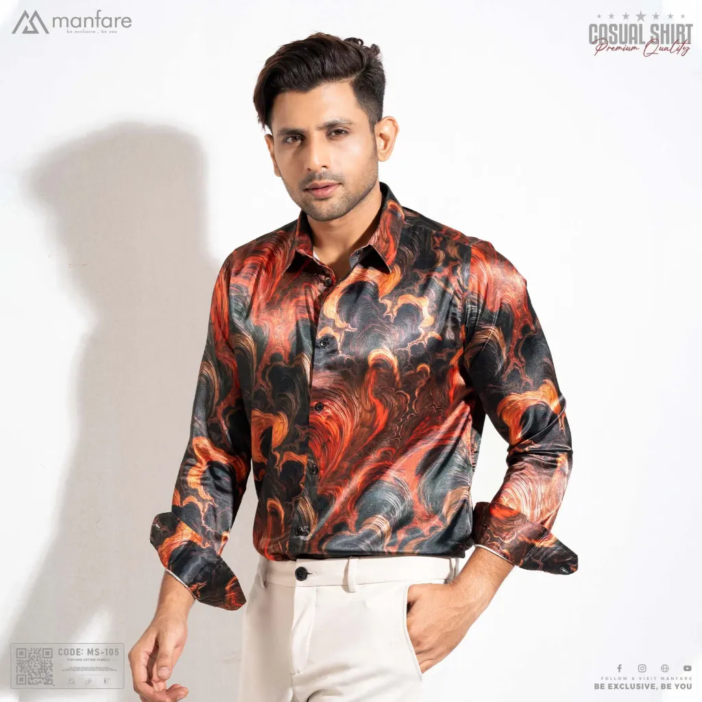 Premium Casual Printed Shirt For Men I MS-105