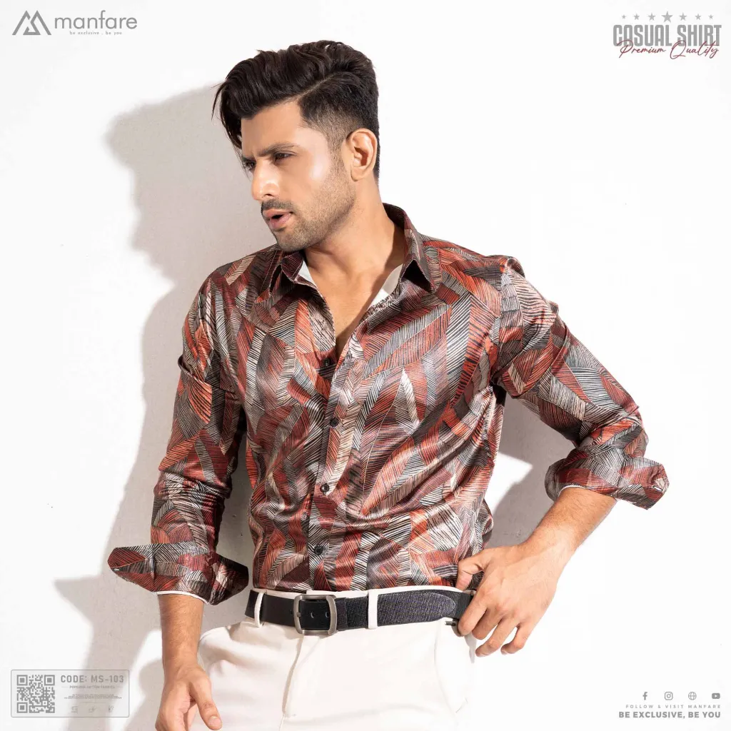 Premium Casual Printed Shirt For Men I MS-103