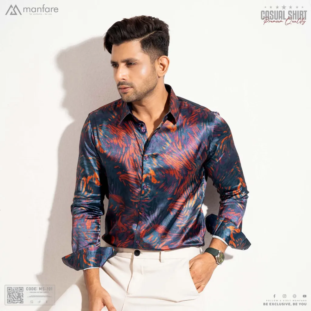 Premium Casual Printed Shirt For Men I MS-101