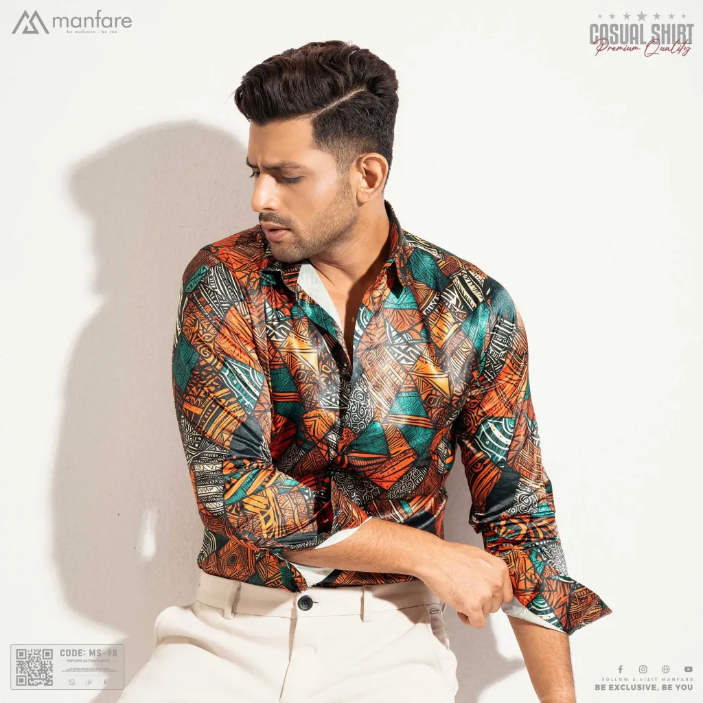 Premium Casual Printed Shirt For Men I MS-98
