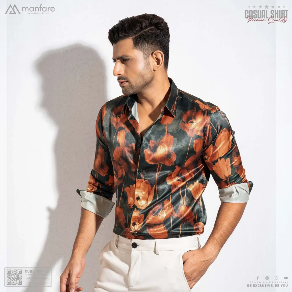 Premium Casual Printed Shirt For Men I MS-93