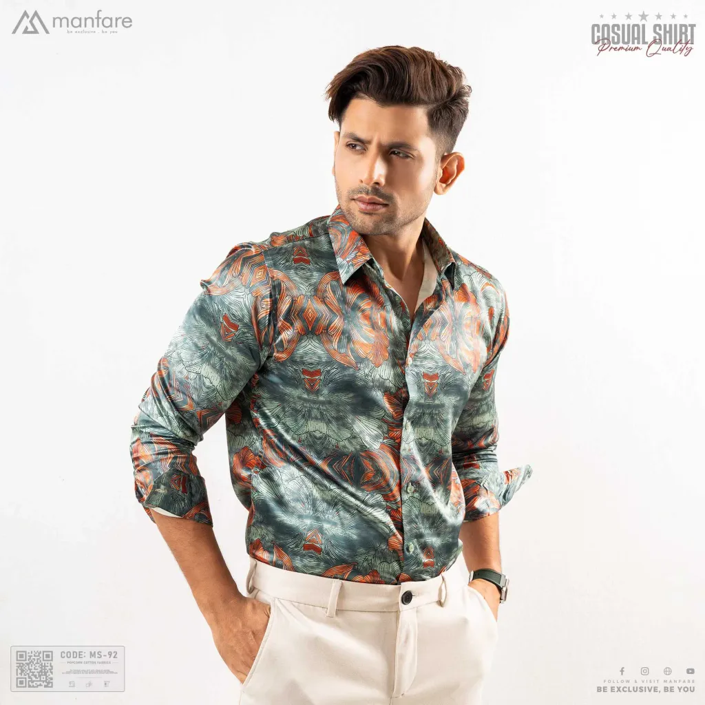Premium Casual Printed Shirt For Men I MS-92