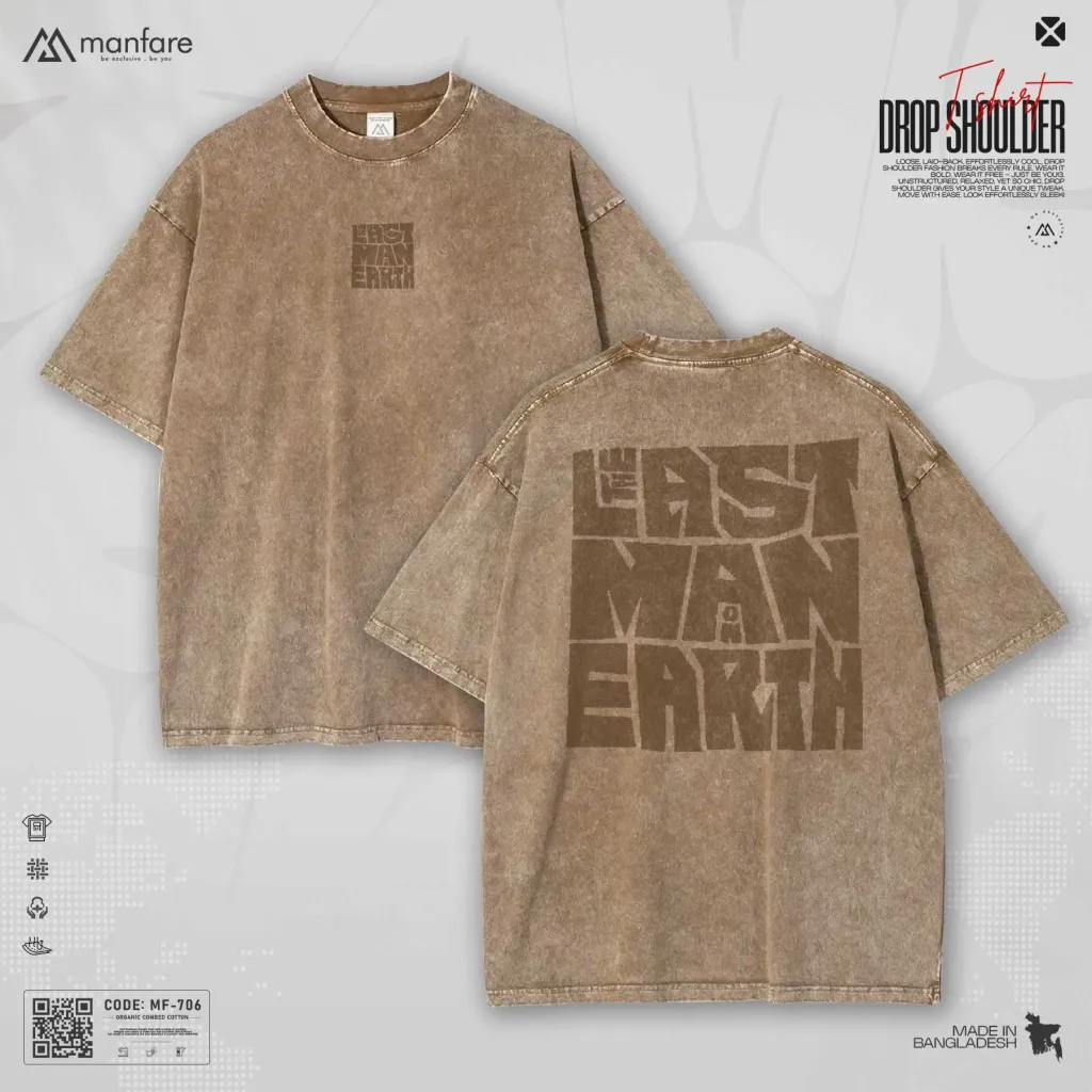 Acid Wash - Most Trendy Drop Shoulder T Shirt | MF-706