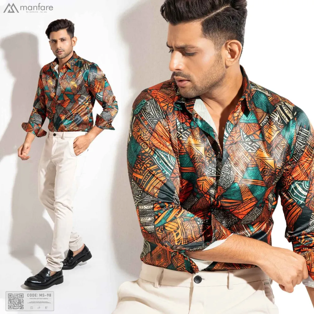 Premium Casual Printed Shirt For Men I MS-98