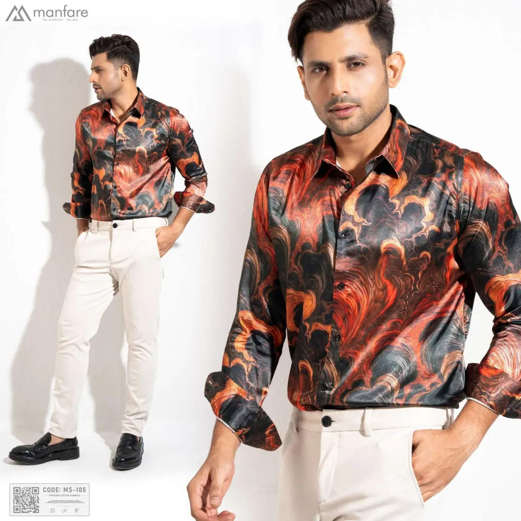 Premium Casual Printed Shirt For Men I MS-105
