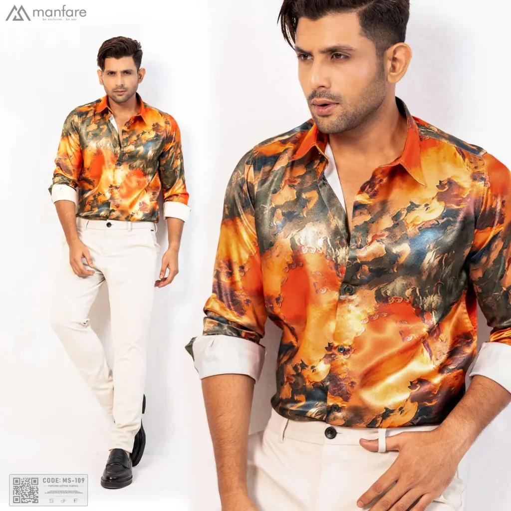 Premium Casual Printed Shirt For Men I MS-109