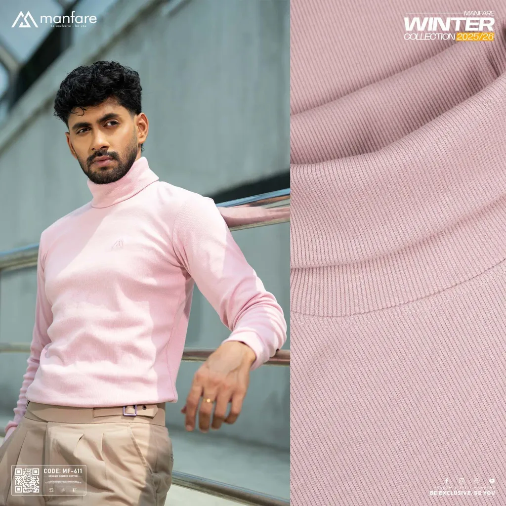 Turtle Neck Premium Rib Fabrics Sweater For Men | MF-611
