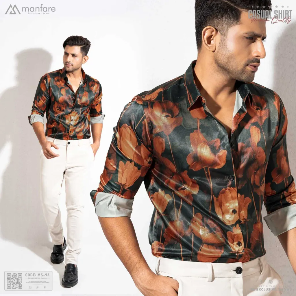 Premium Casual Printed Shirt For Men I MS-93