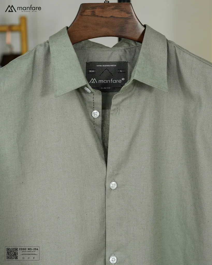 Premium Remi Cotton Shirt | Mint | MS-254