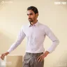 Premium Formal Solid Shirt For Men | Lavender  | MS-85