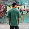 Acid Wash - Most Trendy Drop Shoulder T Shirt | MF-695