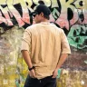 Acid Wash - Most Trendy Drop Shoulder T Shirt | MF-696