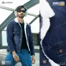 Premium Sherpa Lined Denim Jacket For Men I MFJ-25