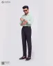 Mint and blue Old Money Striped Check Shirt | MS-264