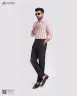 Rosy Brown and White Old Money Striped Shirt | MS-261
