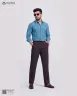 Slate Blue Duel Tone Old Money Striped Shirt | MS-257