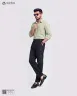 Mist Gray Duel Tone Old Money Striped Shirt | MS-270