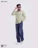 Mist Gray Duel Tone Old Money Striped Shirt | MS-270