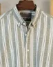Mint Grey and White Old Money Striped Shirt | MS-284