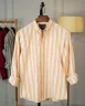 Pastel Orange Old Money Striped Shirt | MS-288