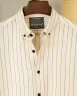 White Old Money Striped Shirt | MS-289