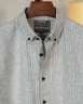 Grey and white Old Money Striped Shirt | MS-290