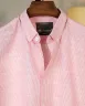 Gentle Pink Old Money Striped Shirt | MS-293