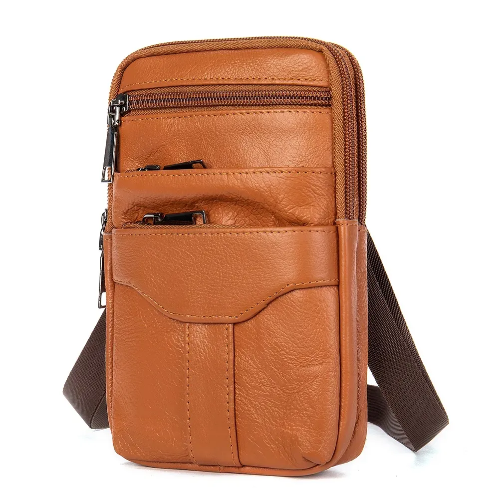 MARRANT Cowhide Leather Crossbody Mobile Bag