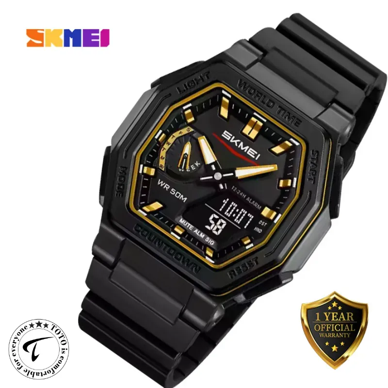 SKMEI 2438 Duel Display Luxury Fashion Wrist Watch for Men