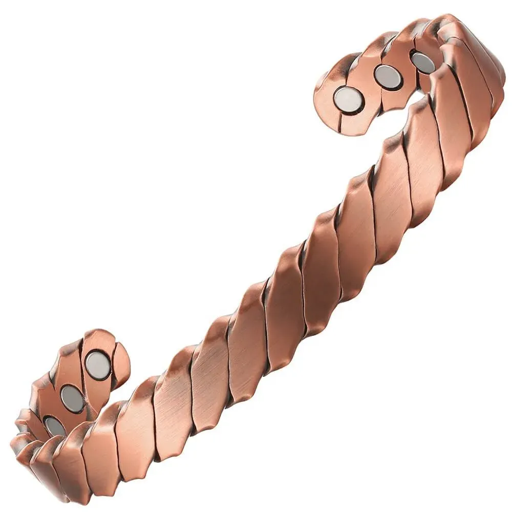 BioMagnetic CBG120 Pure Copper Natural Healing Bracelet for Joint Pain, Arthritis Relief & Wellness