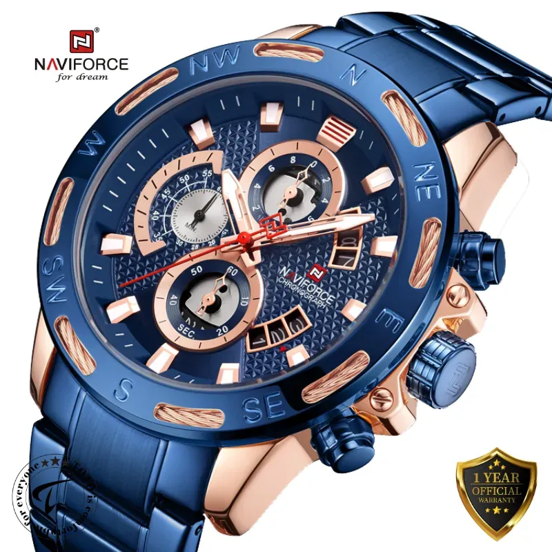 NAVIFORCE NF9165 Chronograph Luxury Wrist Watch for Men