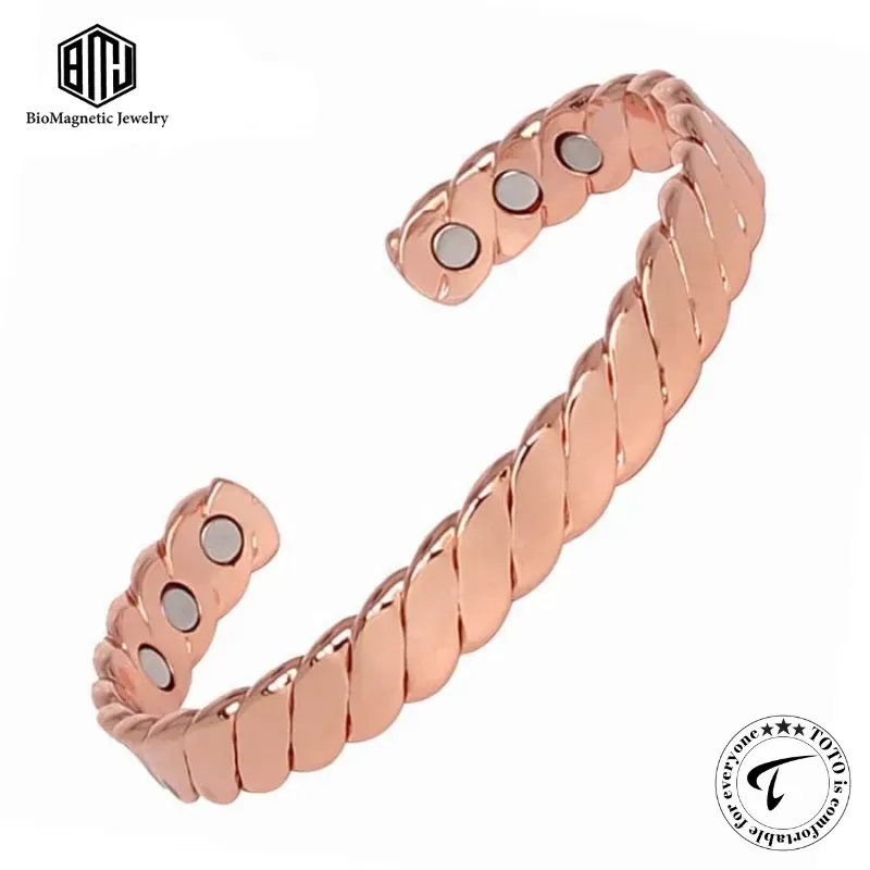 BioMagnetic CBG225 Pure Copper Natural Healing Bracelet for Joint Pain, Arthritis Relief & Wellness
