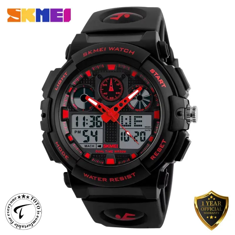 SKMEI 1270 Dual Time Analog Digital Sports Watch – Stylish & Durable