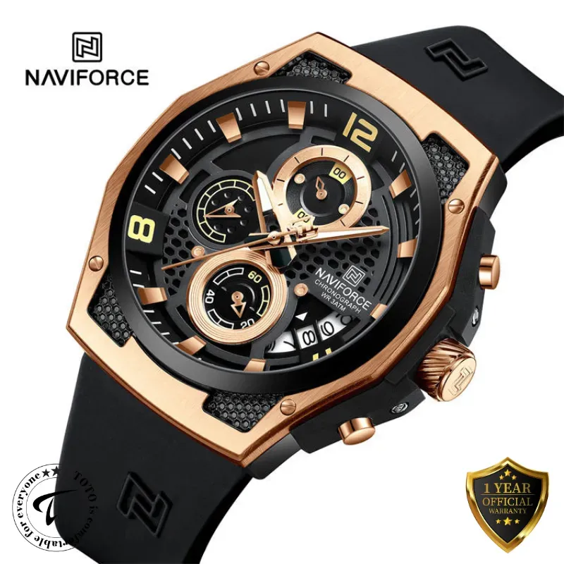 NAVIFORCE NF8051T Chronograph Luxury Wrist Watch for Men