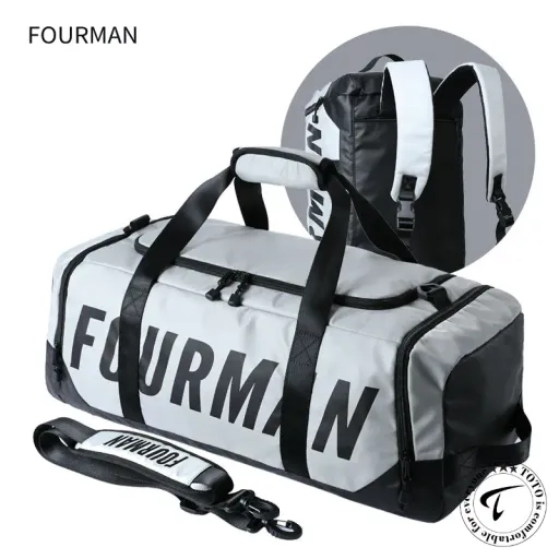 FOURMAN 5532 Professional 40L Gym, Travel & Duffle Bag – CrossFit, Football, Jiu-Jitsu & Fitness Duffle Backpack